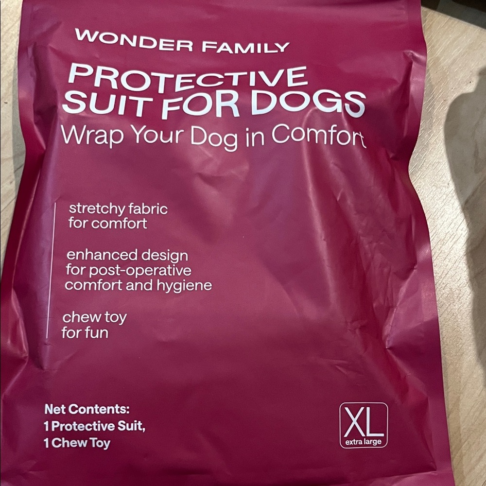 Wonder Family Protective Dog Suit - Red